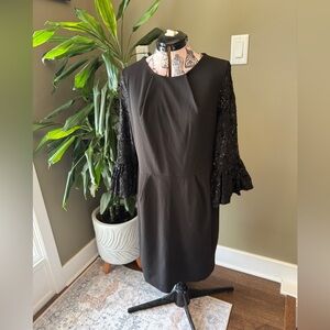 Scarlett Women’s Sequin Sleeve Black Event Dress Size 14
